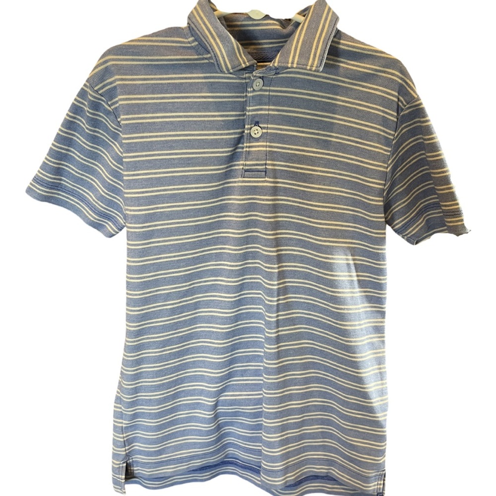 Kids’ striped cotton polo